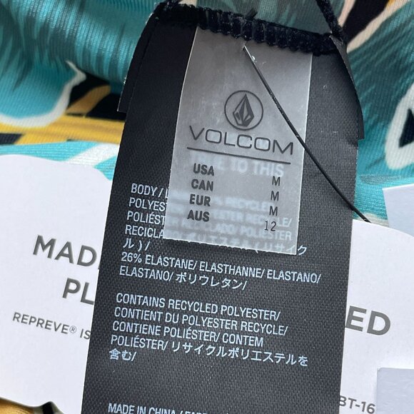NEW Volcom Womens Medium Take It Easy Cheekini Bikini Bottom Cheeky Fit Swimwear - Picture 5 of 6